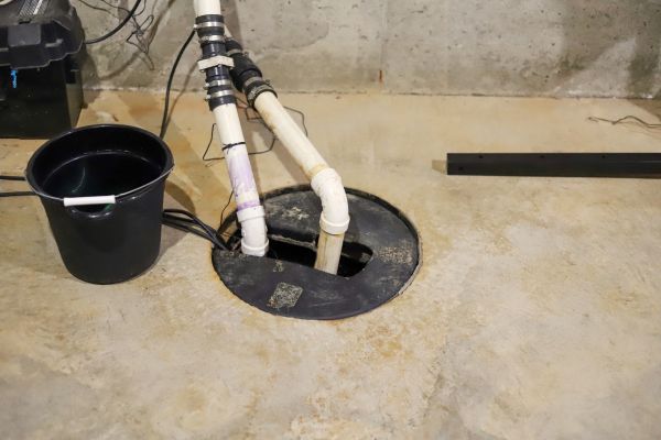 Interior Basement Drainage in Bellingham